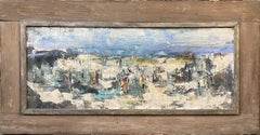 Scena di spiaggia impressionista moderna