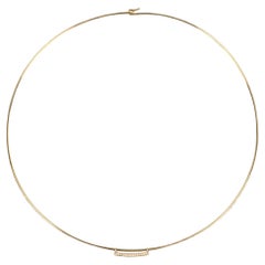 JENNIE KWON DESIGNS Gold Round Diamond Necklace