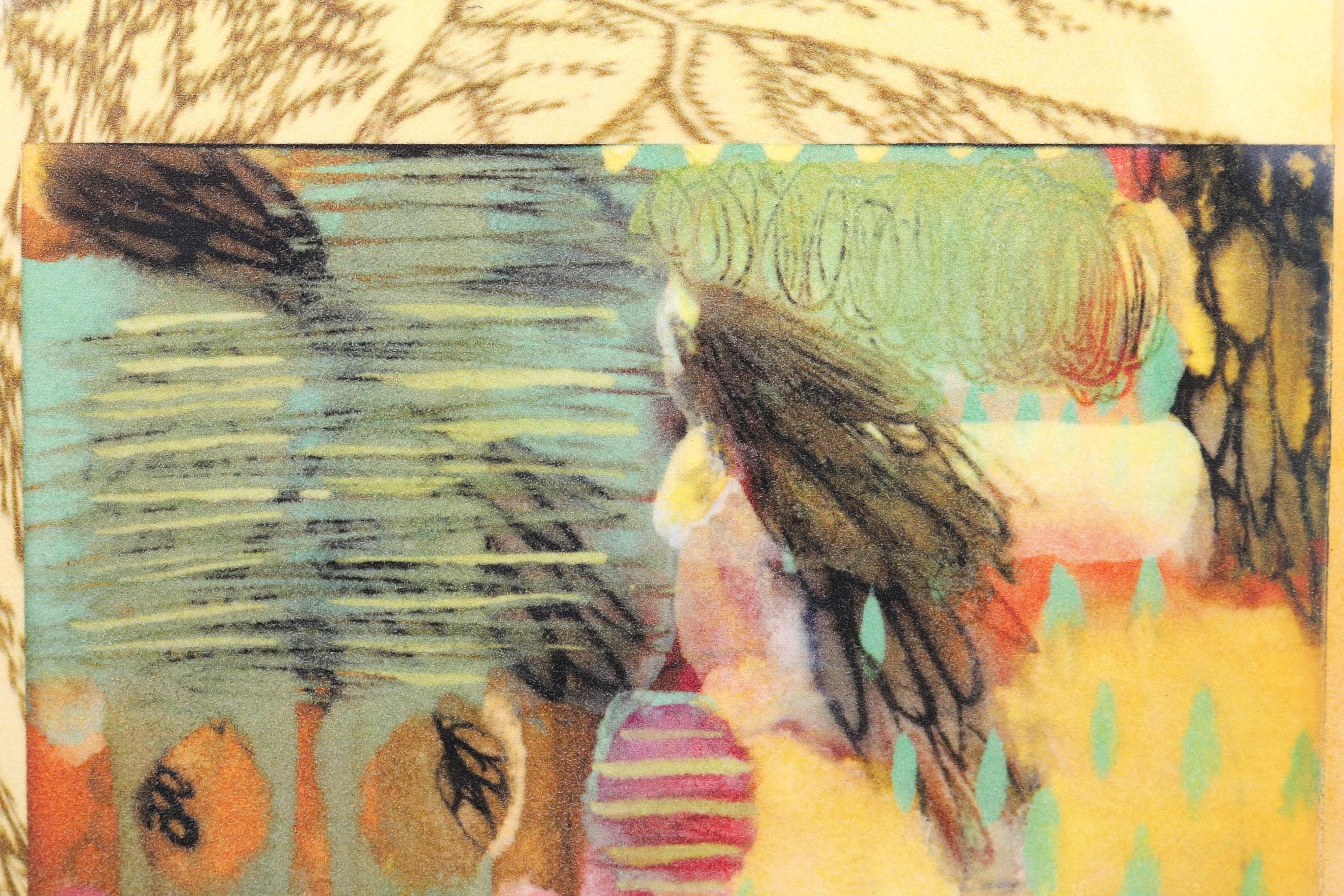 Jennifer Bain Abstrakte Monotypie Kunstwerk One-of-a-Kind, signiert und gerahmt, 2006 im Angebot 4