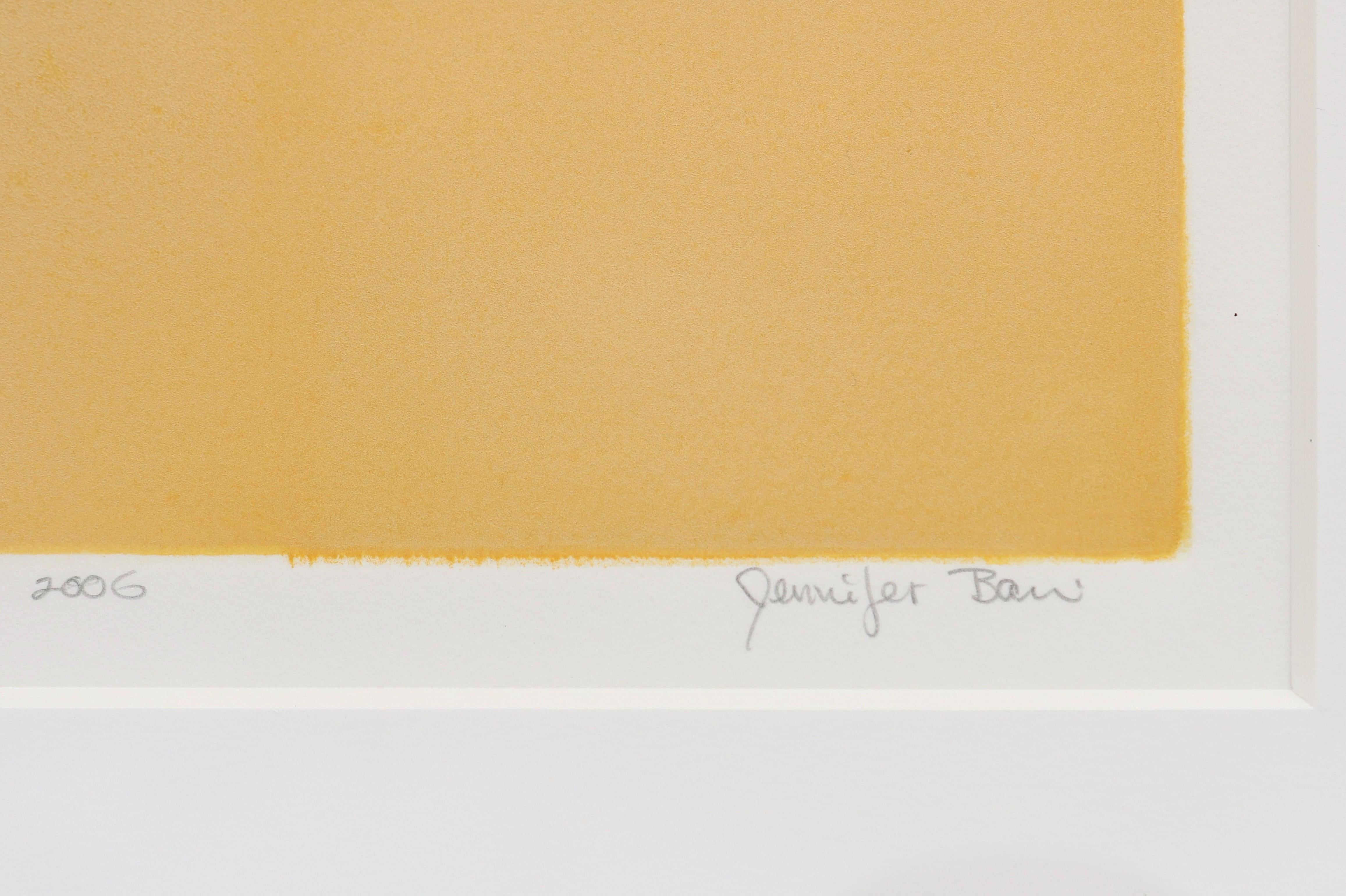 Jennifer Bain Abstrakte Monotypie Kunstwerk One-of-a-Kind, signiert und gerahmt, 2006 im Angebot 7