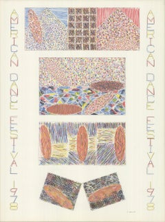 Ensemble contemporain Pastel Offset de Jennifer Bartlett « American Dance Festival 1978 »