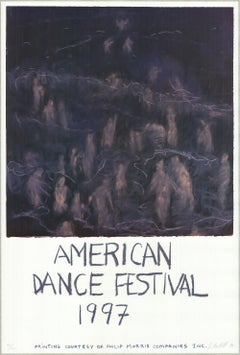 Vintage 'American Dance Festival' 1997- Offset Lithograph- Signed