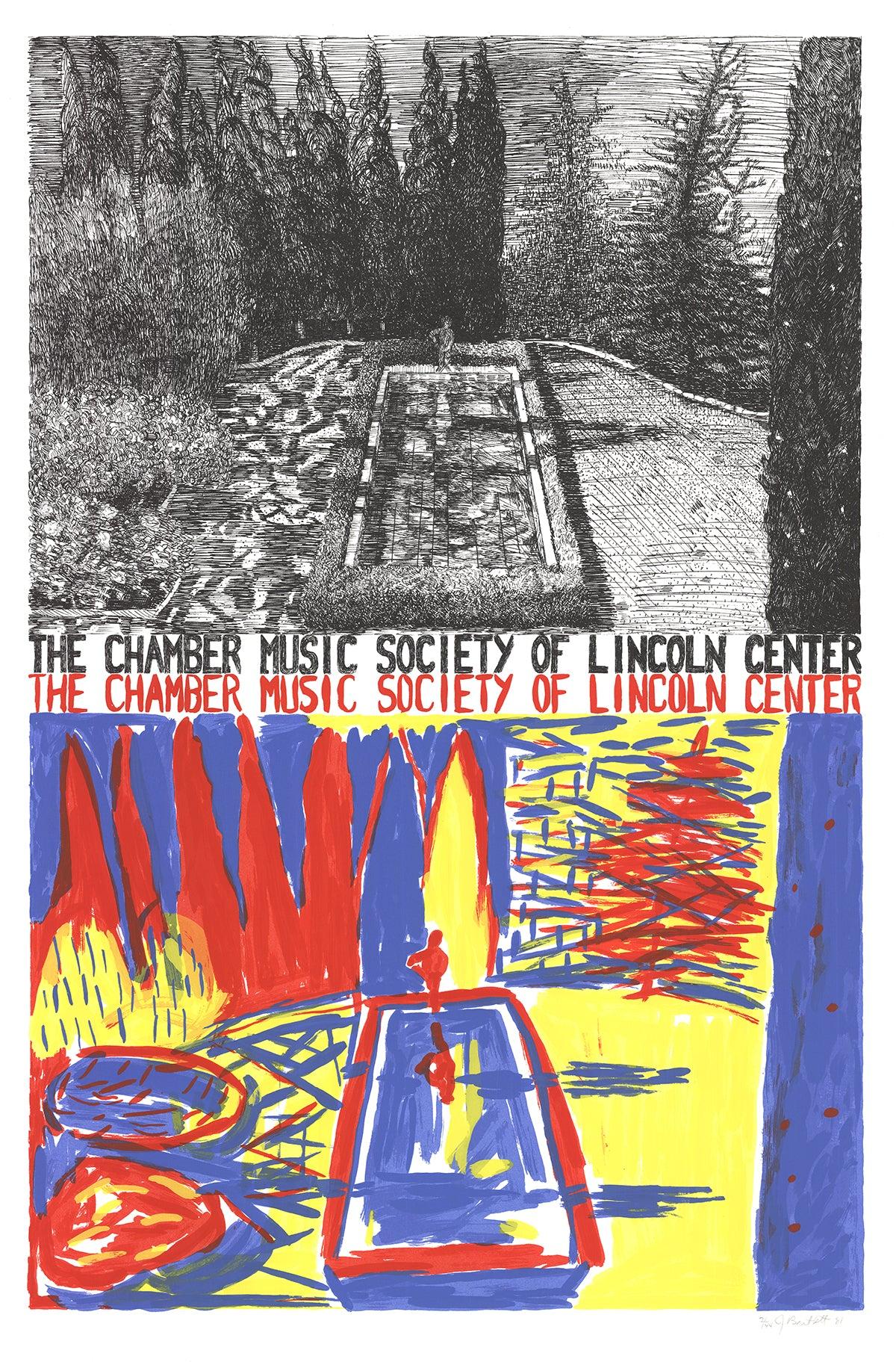 Bartlett  „Chamber Music of Lincoln Center“ 1981- Serigraphie- Hand signiert Vintage
