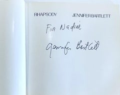 Rapsodia, monografía en tapa dura (Firmada a mano e inscrita por Jennifer Bartlett)