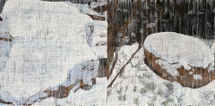 "Two Boulders" Jennifer Bartlett Winter Landscape Edition Print 