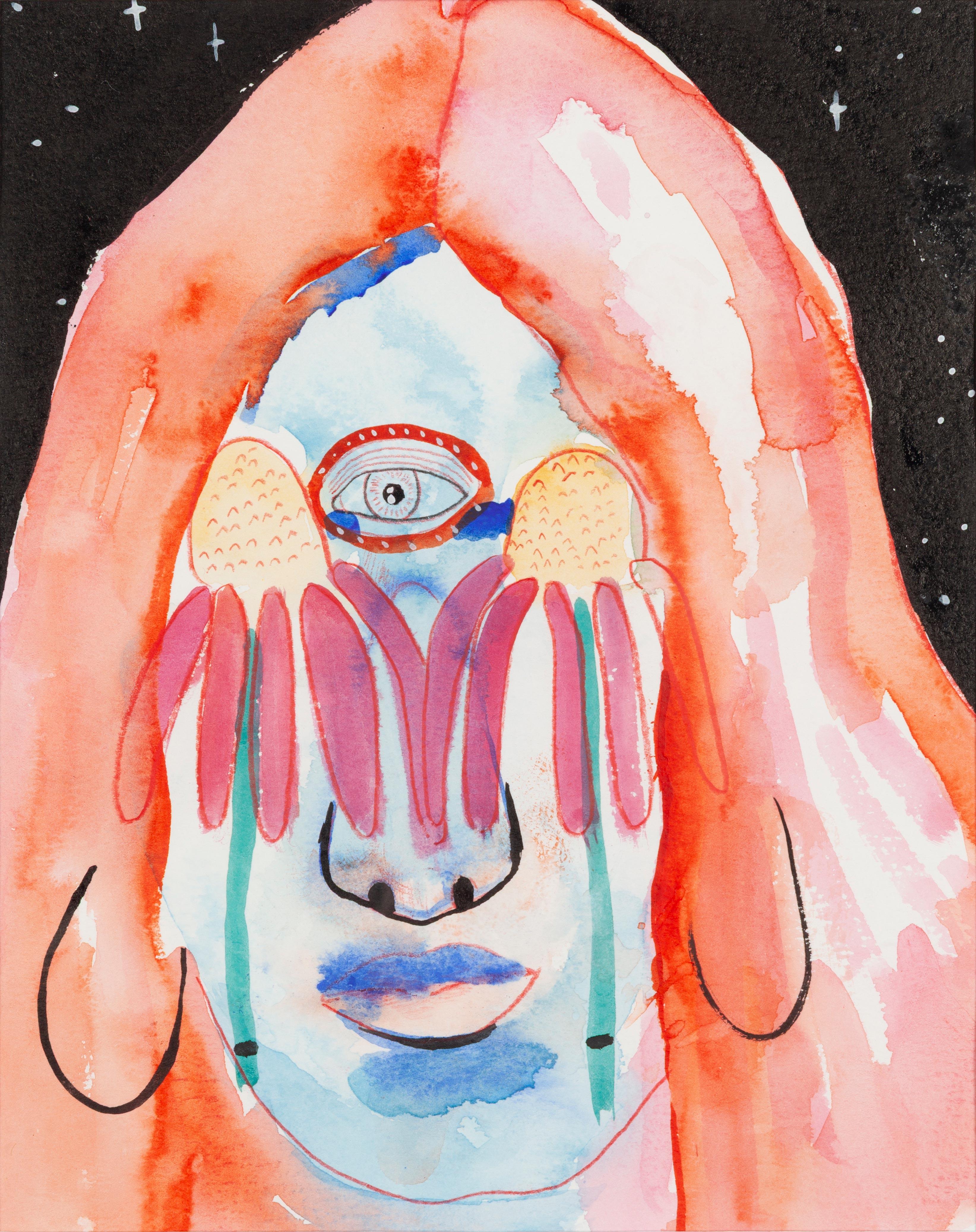 Echinacea Awakening (Danke für die Heilung) (Zeitgenössisch), Mixed Media Art, von Jennifer Belair Sakarian