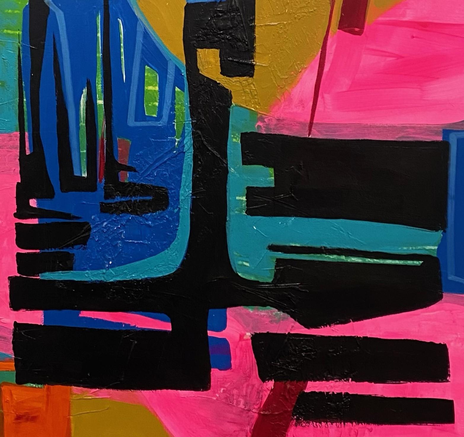 „City Edge“ (2022) von Jennifer Bobola, Abstraktes Gemälde in Mischtechnik im Angebot 2