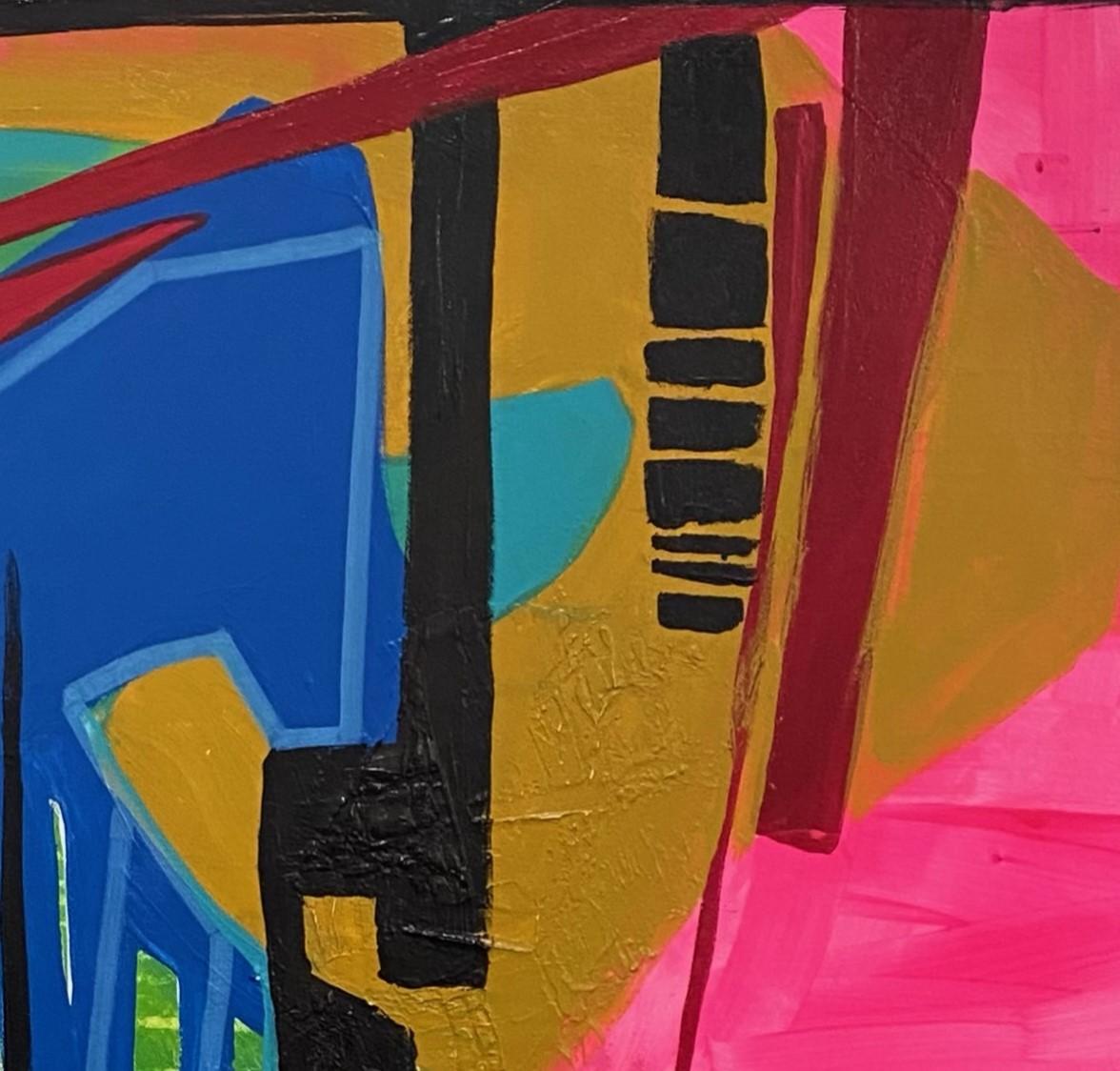 „City Edge“ (2022) von Jennifer Bobola, Abstraktes Gemälde in Mischtechnik im Angebot 3