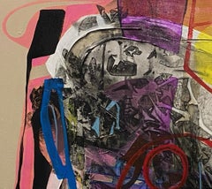 "Further in Time" (2022) by Jennifer Bobola, Mixed Media Abstract Painting