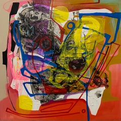 "Further in Time" (2022) by Jennifer Bobola, Mixed Media Abstract Painting