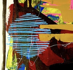 "Go on Through" (2022) by Jennifer Bobola, Mixed Media Abstract Painting