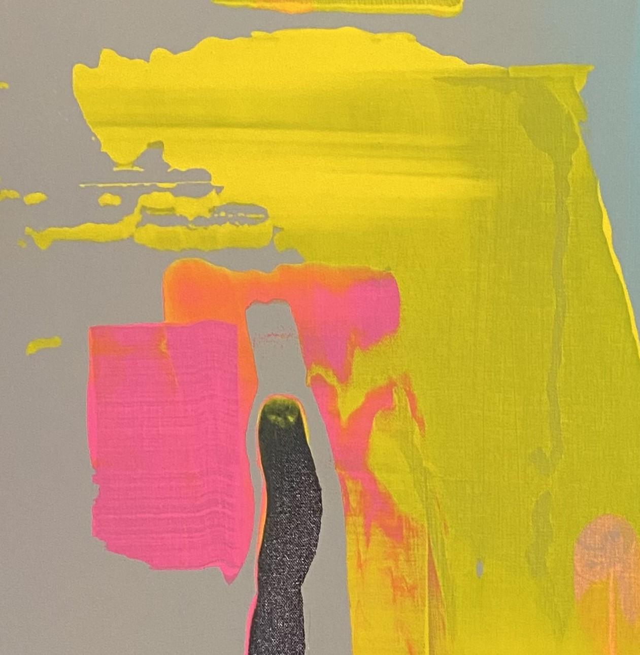 „Gray“ (2022) von Jennifer Bobola, Abstraktes Gemälde in Mischtechnik im Angebot 1
