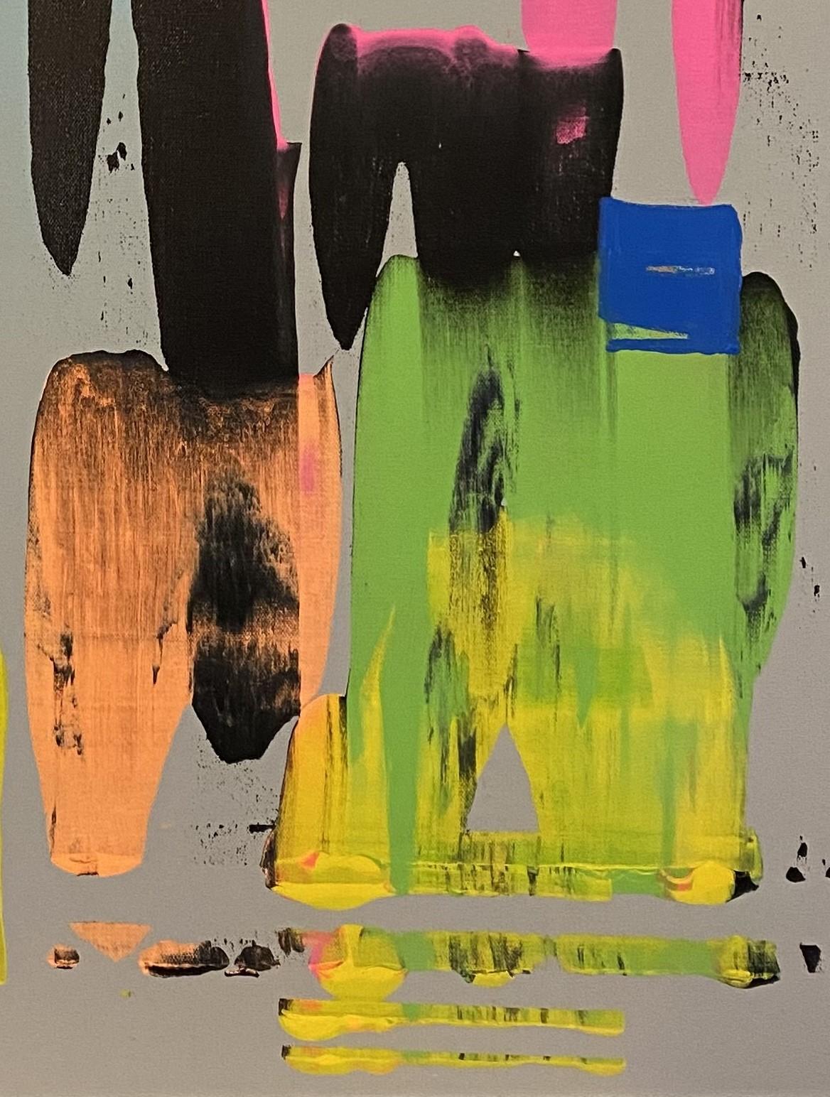 „Gray“ (2022) von Jennifer Bobola, Abstraktes Gemälde in Mischtechnik im Angebot 2