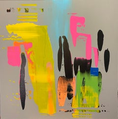 "Grigio" (2022) di Jennifer Bobola, pittura astratta a tecnica mista