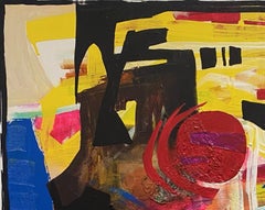 "I Can Hear Your Sound" (2022) by Jennifer Bobola, Mixed Media Abstract Painting