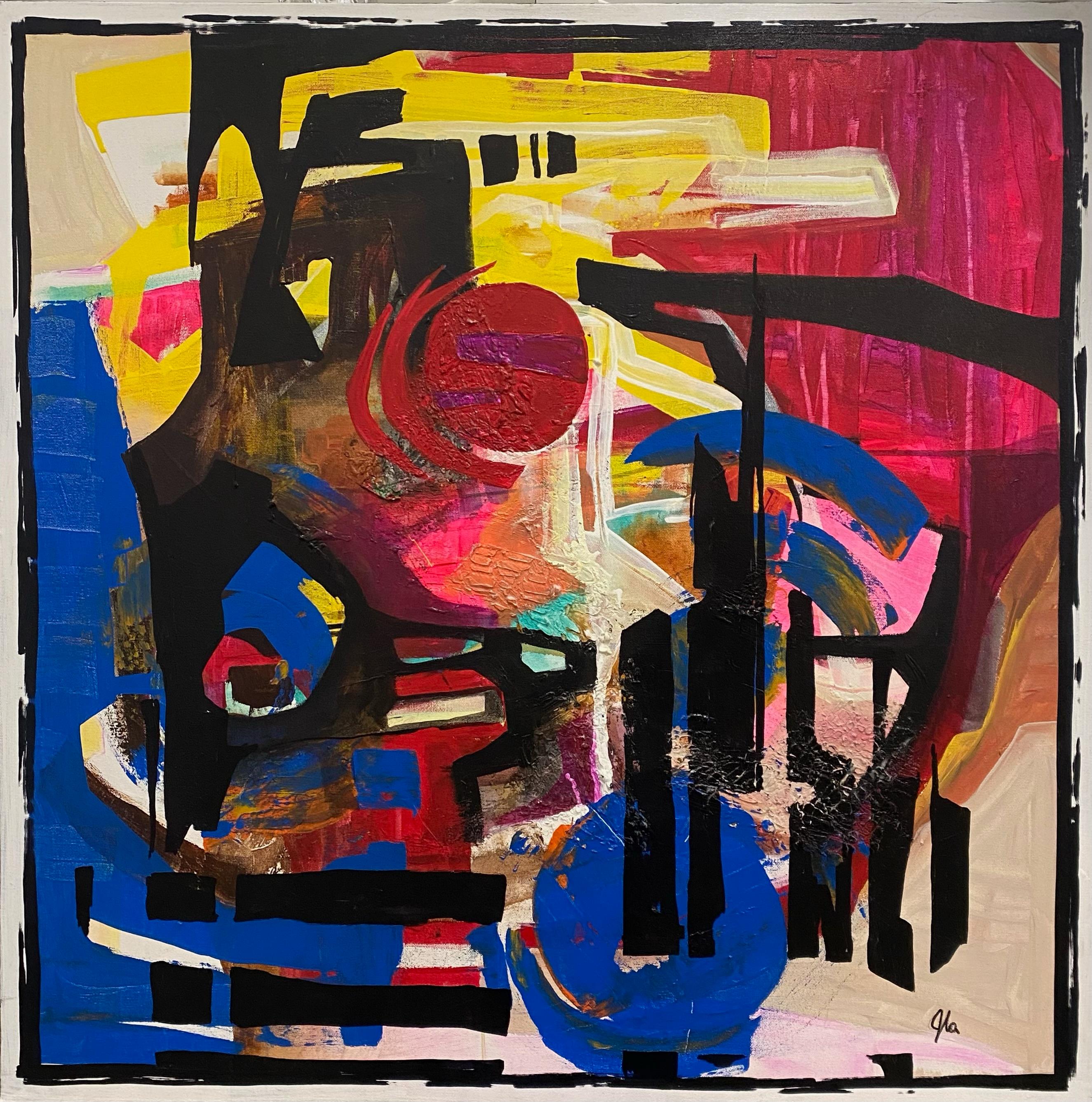 "I Can Hear Your Sound" è un dipinto originale a tecnica mista realizzato a mano da Jennifer Bobola, che presenta un colorato espressionismo astratto.

Dichiarazione dell'artista:
Siamo onesti, capire l'arte astratta può sembrare un'arte a sé