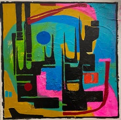"In Common" (2022) by Jennifer Bobola, Mixed Media Abstract Painting