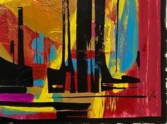 "In My Dreams" (2022) by Jennifer Bobola, Mixed Media Abstract Painting