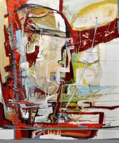 "Come essere innamorati" (2015) di Jennifer Bobola, pittura astratta a tecnica mista
