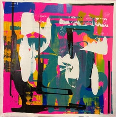 "Miami" (2022) by Jennifer Bobola, Mixed Media Abstract Painting