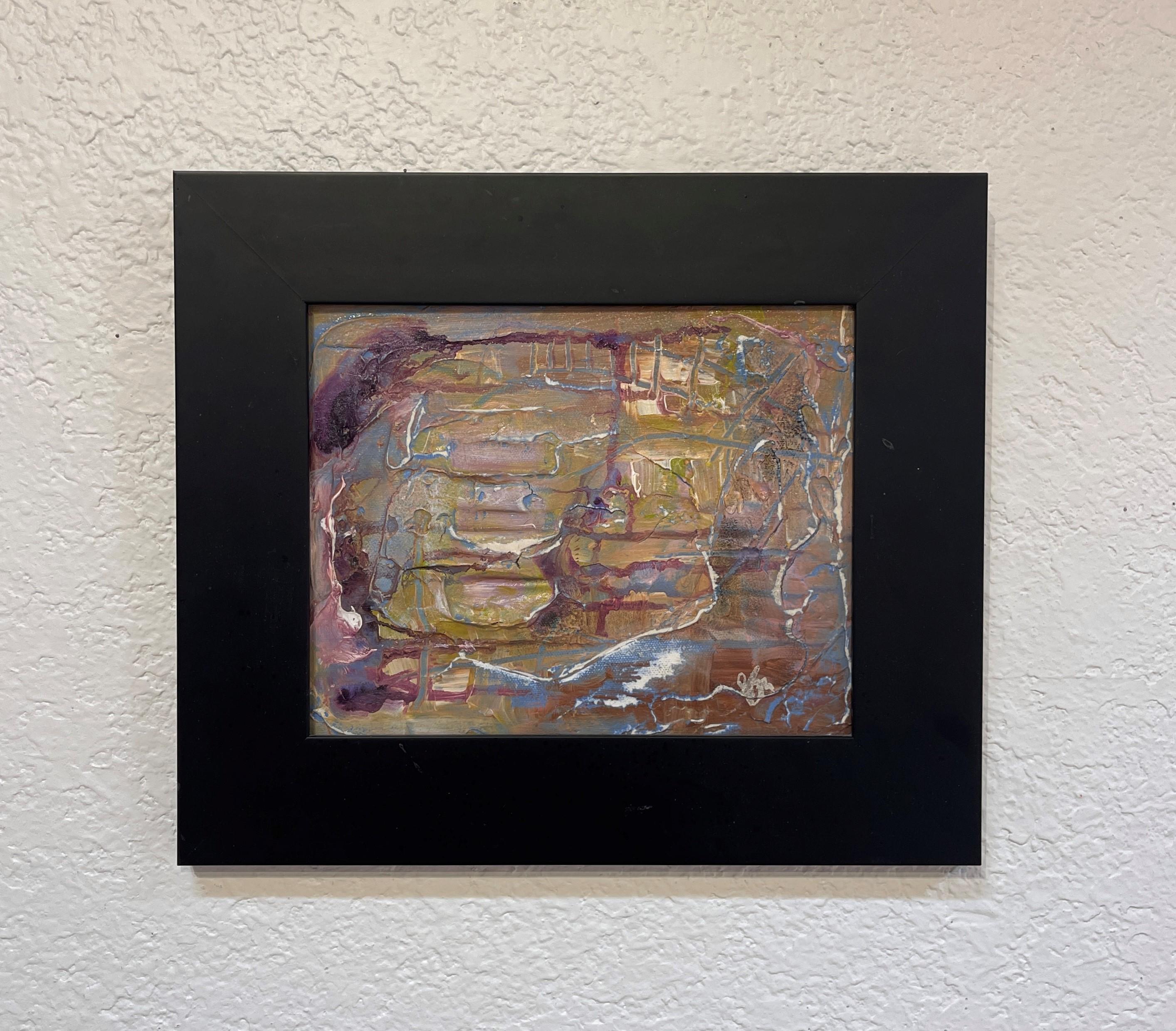 „Reflection“ (2008) von Jennifer Bobola, Abstraktes Gemälde in Mischtechnik im Angebot 1