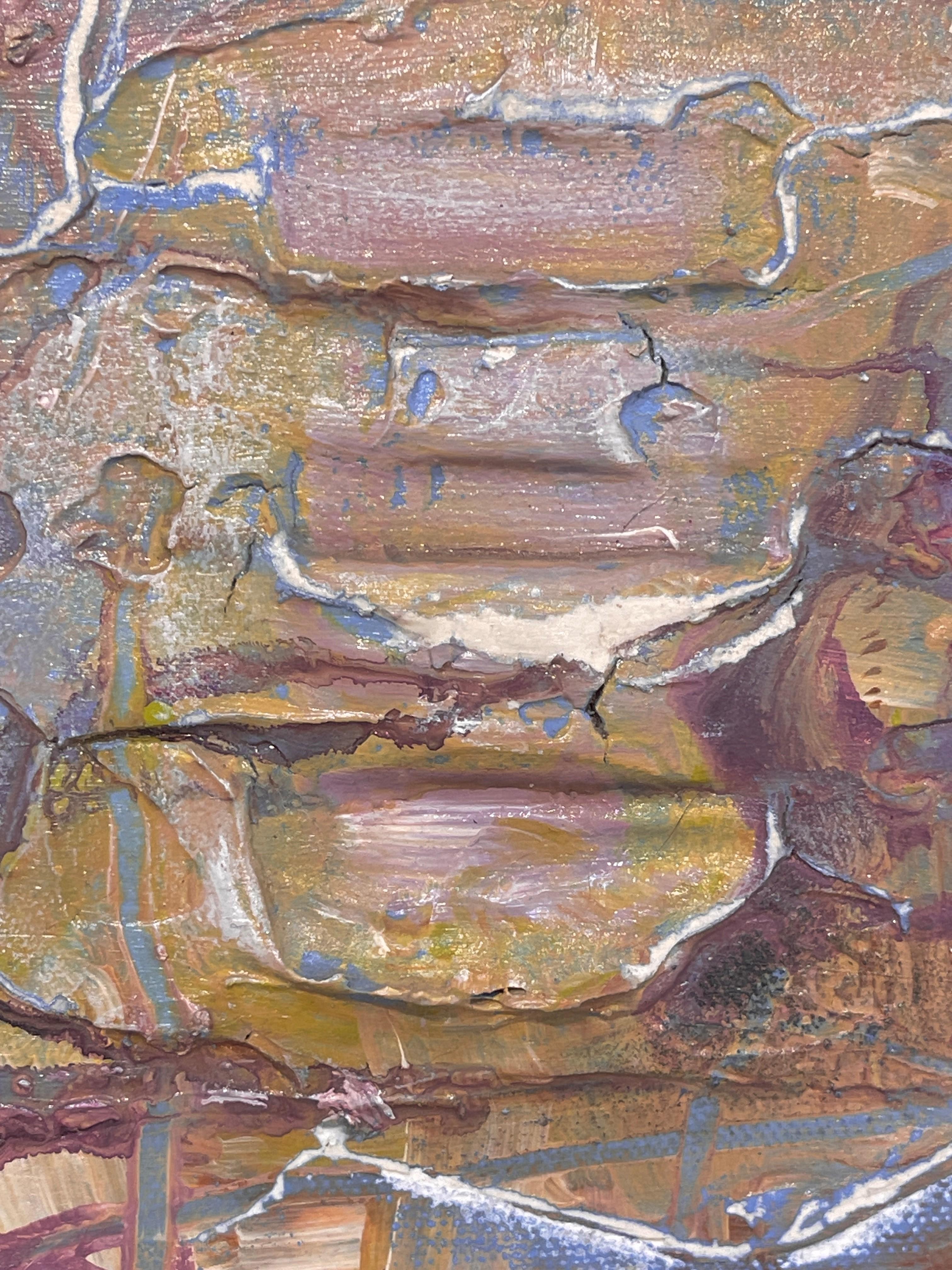 „Reflection“ (2008) von Jennifer Bobola, Abstraktes Gemälde in Mischtechnik im Angebot 3