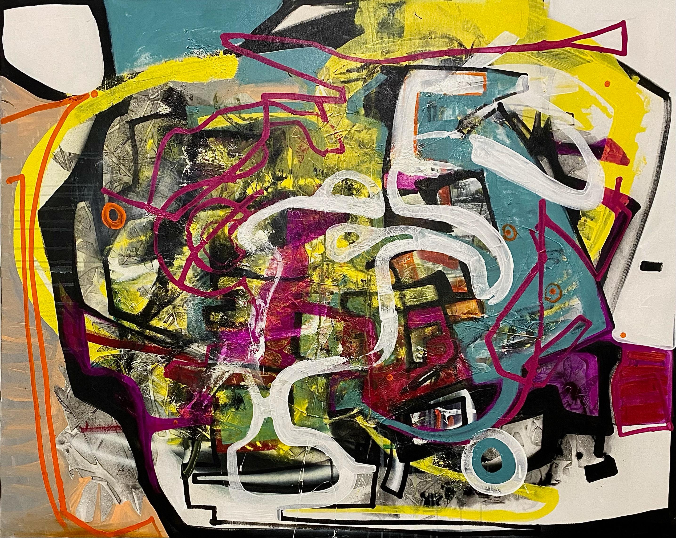 "When You're Falling" è un dipinto originale a tecnica mista realizzato a mano da Jennifer Bobola, che presenta un colorato espressionismo astratto.

Dichiarazione dell'artista:
Siamo onesti, capire l'arte astratta può sembrare un'arte a sé stante,