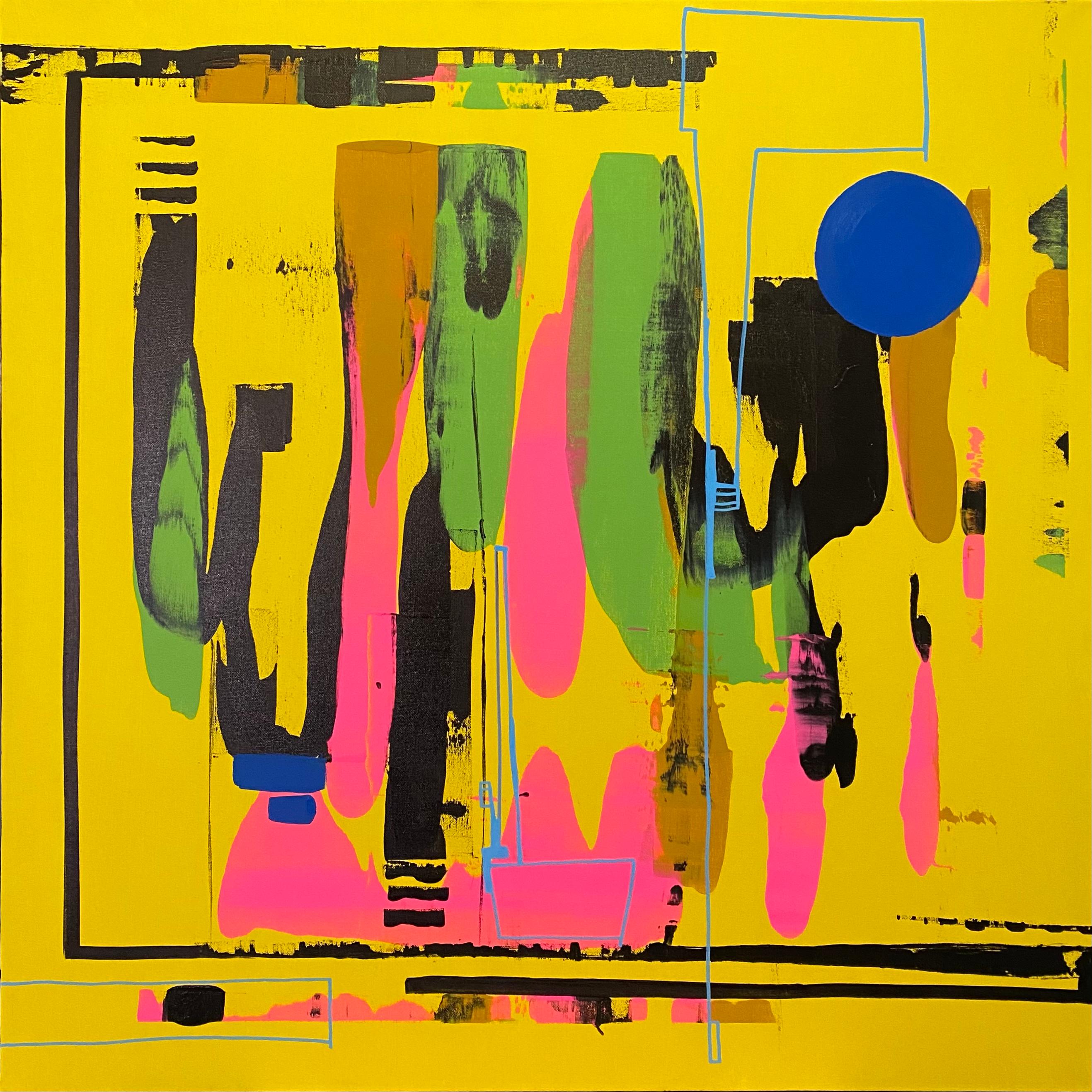 "Yellow" è un dipinto originale a tecnica mista realizzato a mano da Jennifer Bobola, che presenta un colorato espressionismo astratto.

Dichiarazione dell'artista:
Siamo onesti, capire l'arte astratta può sembrare un'arte a sé stante, una cosa che