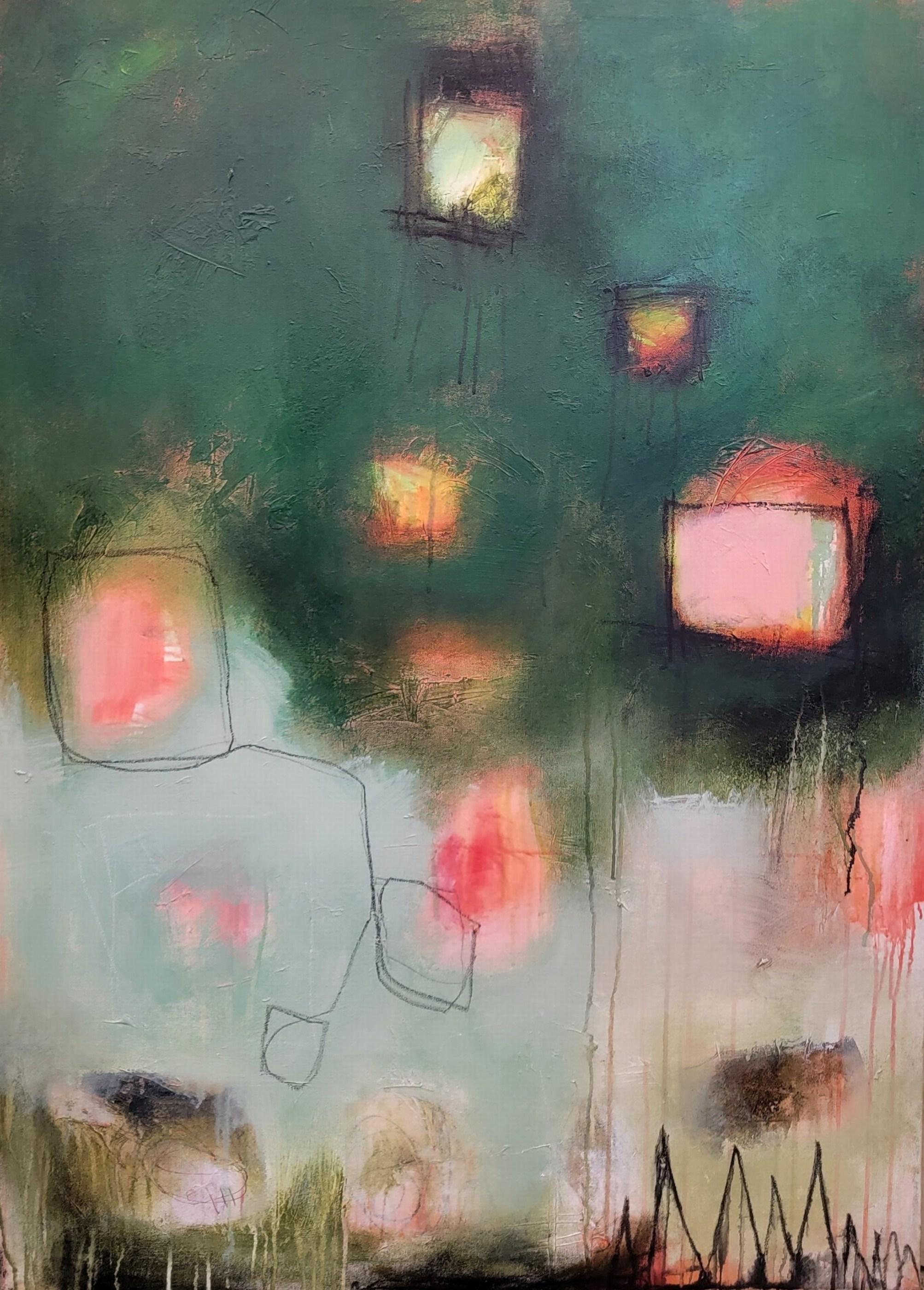 La foresta e il Grande Orso - Painting di Jennifer Bricker-Pugh