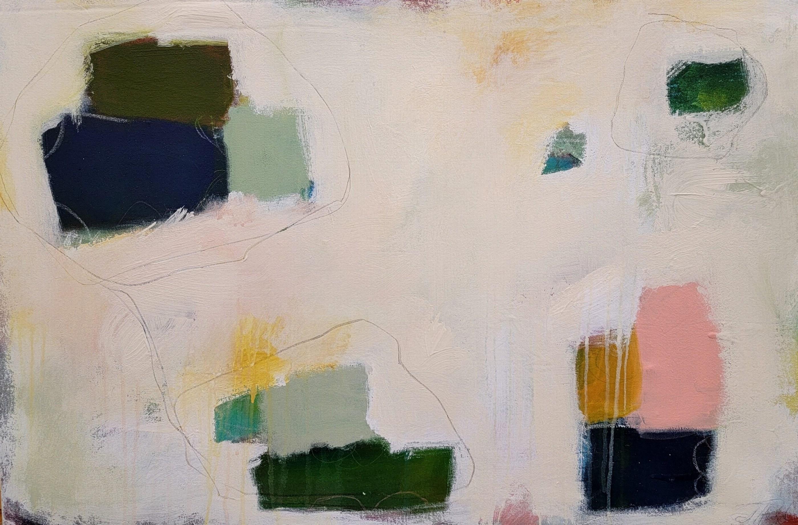 Abstract Painting Jennifer Bricker-Pugh - Harvest and Thread (~55% de remise sur le prix de la liste - ÉTAT LIMITÉE uniquement!)