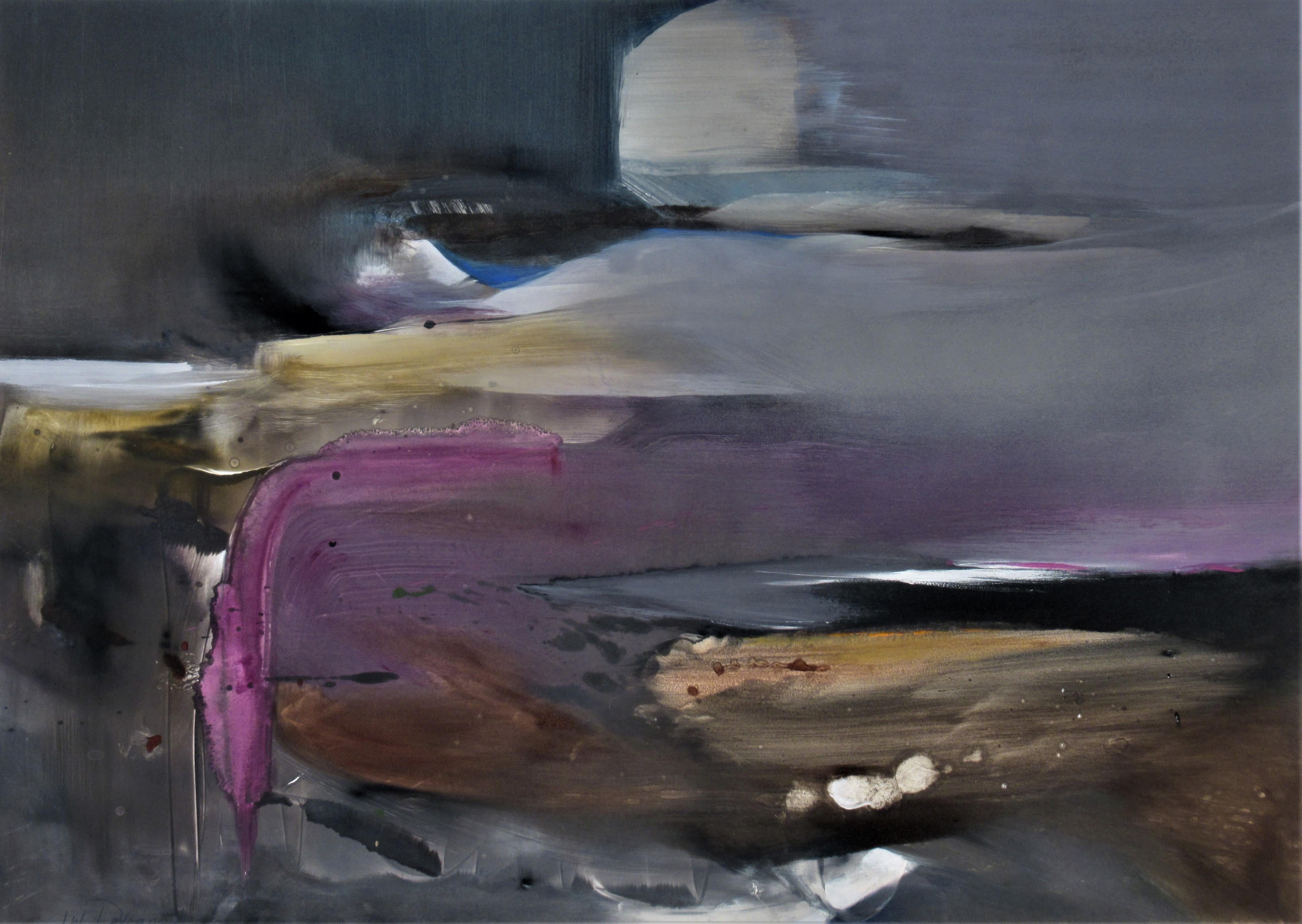 Jennifer Davenport Abstract Painting - Flame #1
