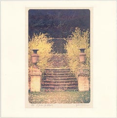 Jennifer Dickson RA (b.1936) - Signed 1983 Colour Xerox, A Garden for Birgit