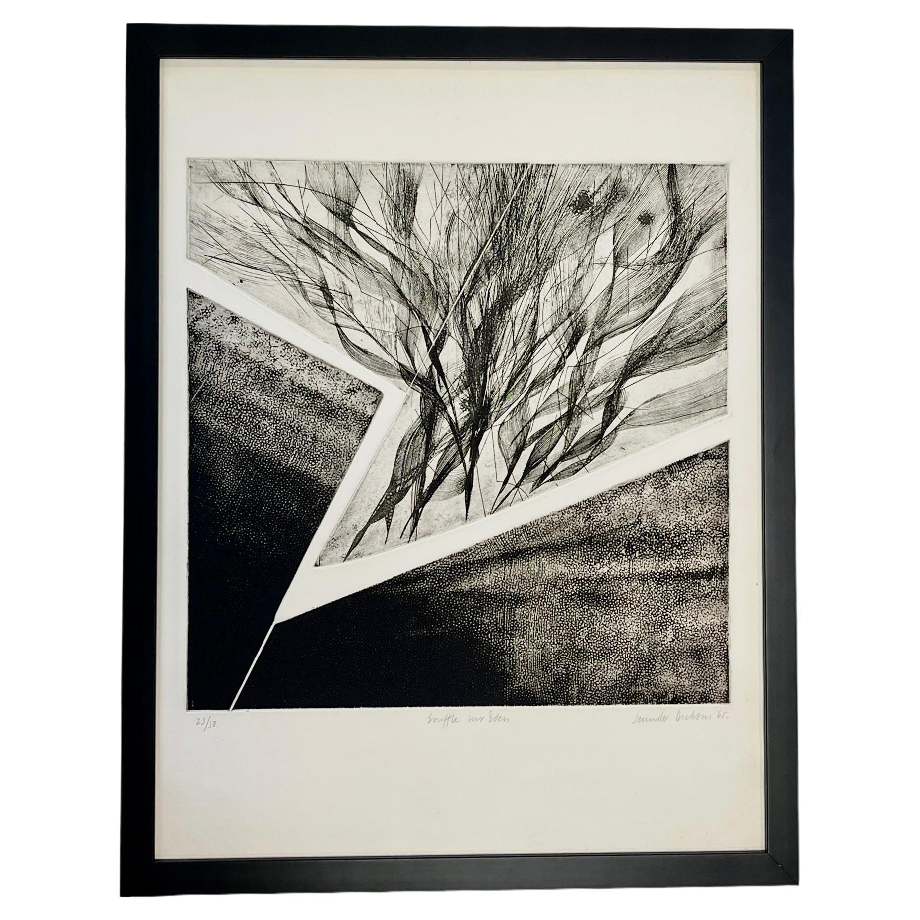 Jennifer Dickson, "Souffle Sur Eden" Etching For Sale