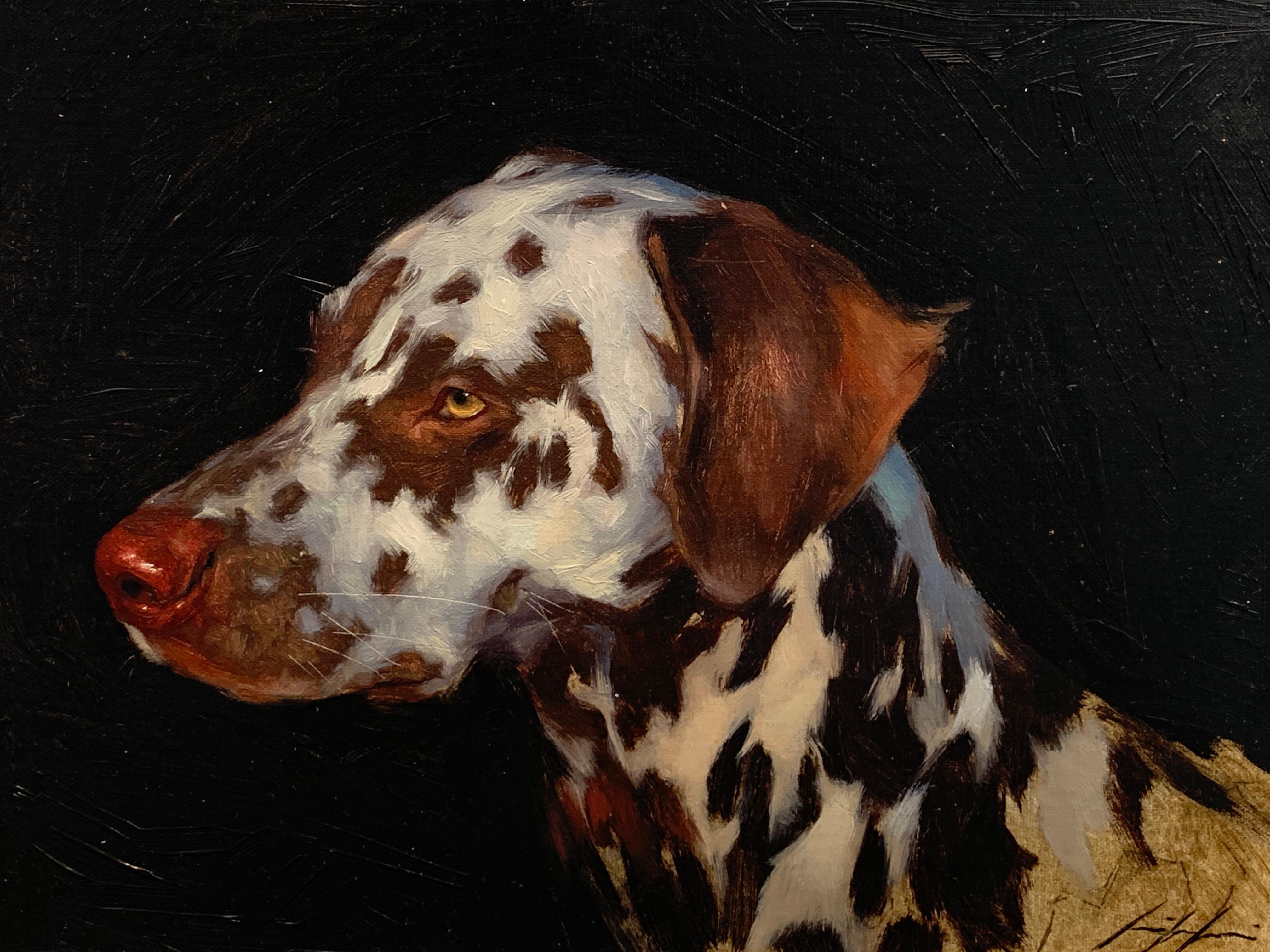 Jennifer Gennari Portrait Painting - Exceptional Portrait of a Dalmatian dog
