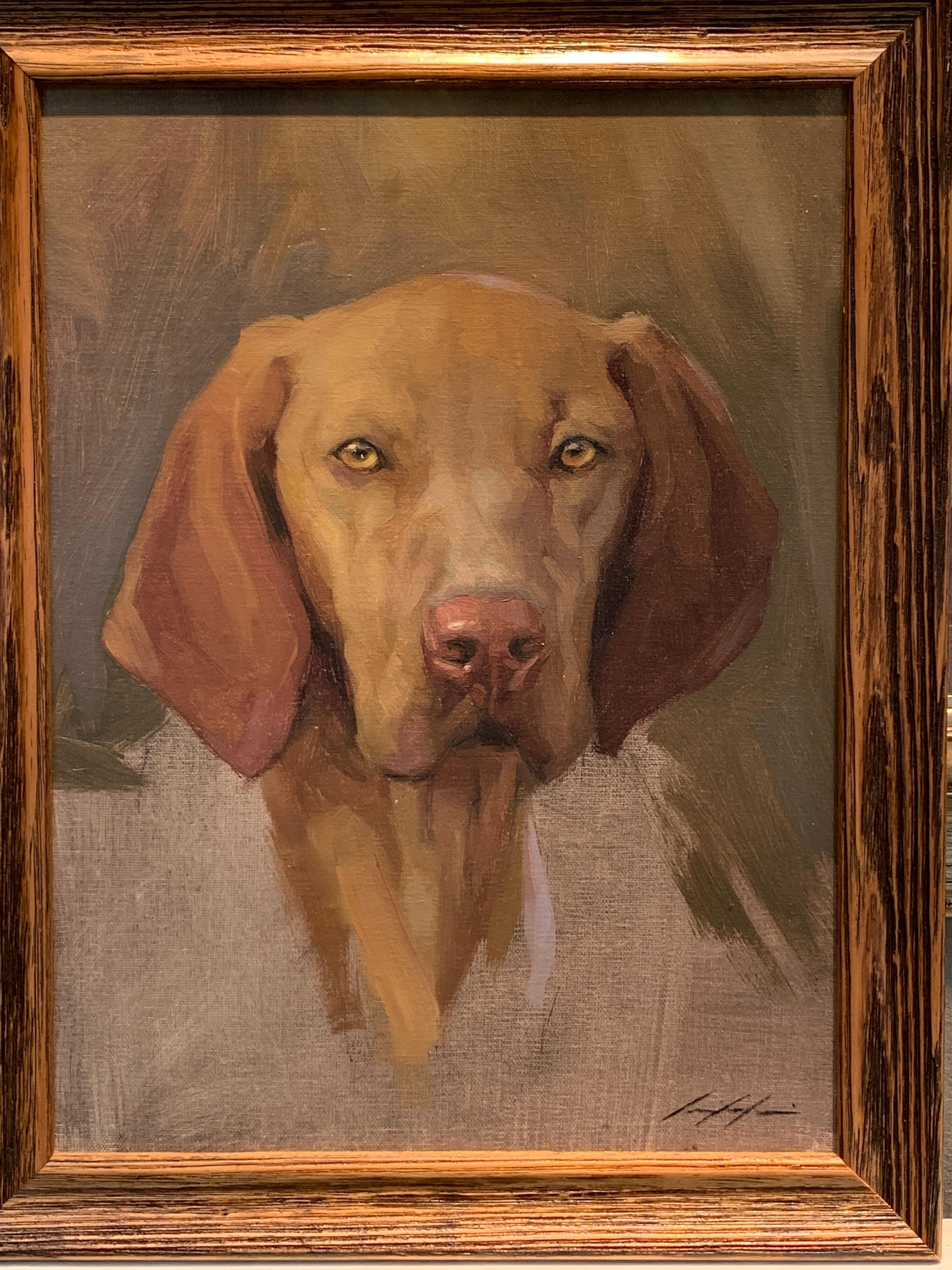 Jennifer Gennari Portrait Painting - Exceptional Portrait sketch of a Polish Vistula dog