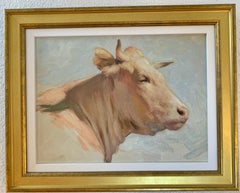 Superbe portrait réaliste américain du 21e siècle d'une vache américaine