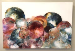 Celebrate No.28,  Acrylic, Resin, Abstract, Colorful, Joyful, Movement