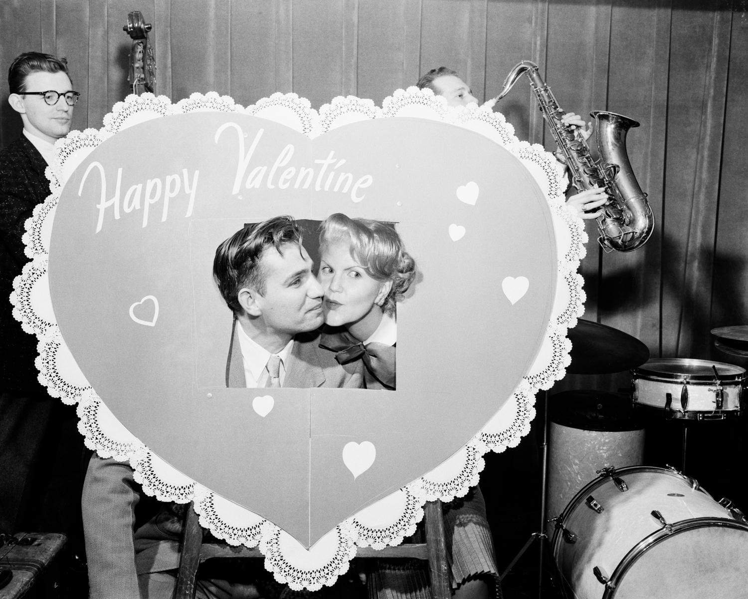 Jennifer Greenburg Black and White Photograph – Er hat keinen glücklichen Valentin gehabt