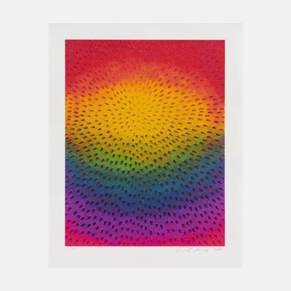 Jennifer Guidi Abstract Print - Rainbow Orb 2