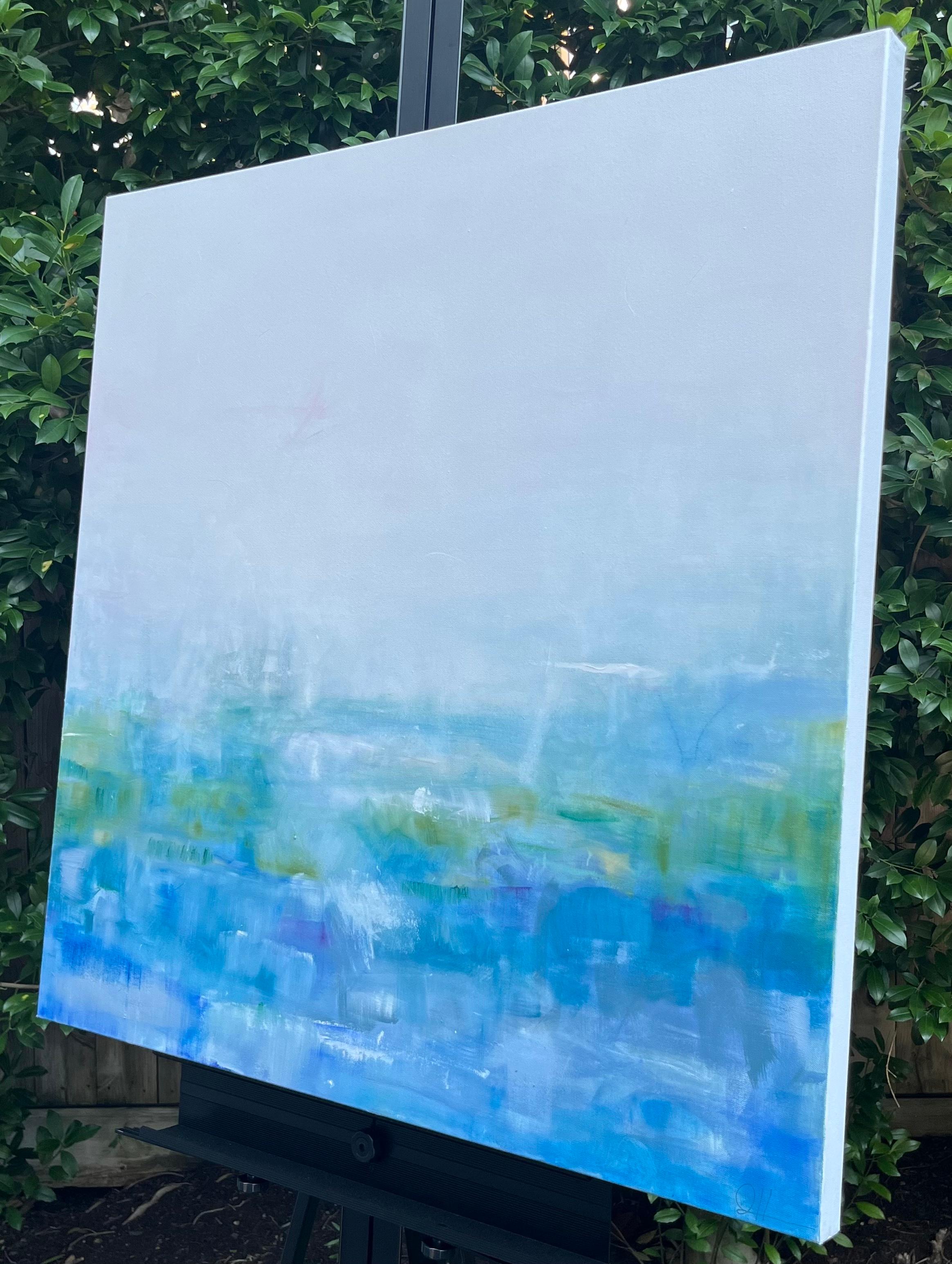 Peinture abstraite Brighter Days - Abstrait Mixed Media Art par Jennifer Hanson