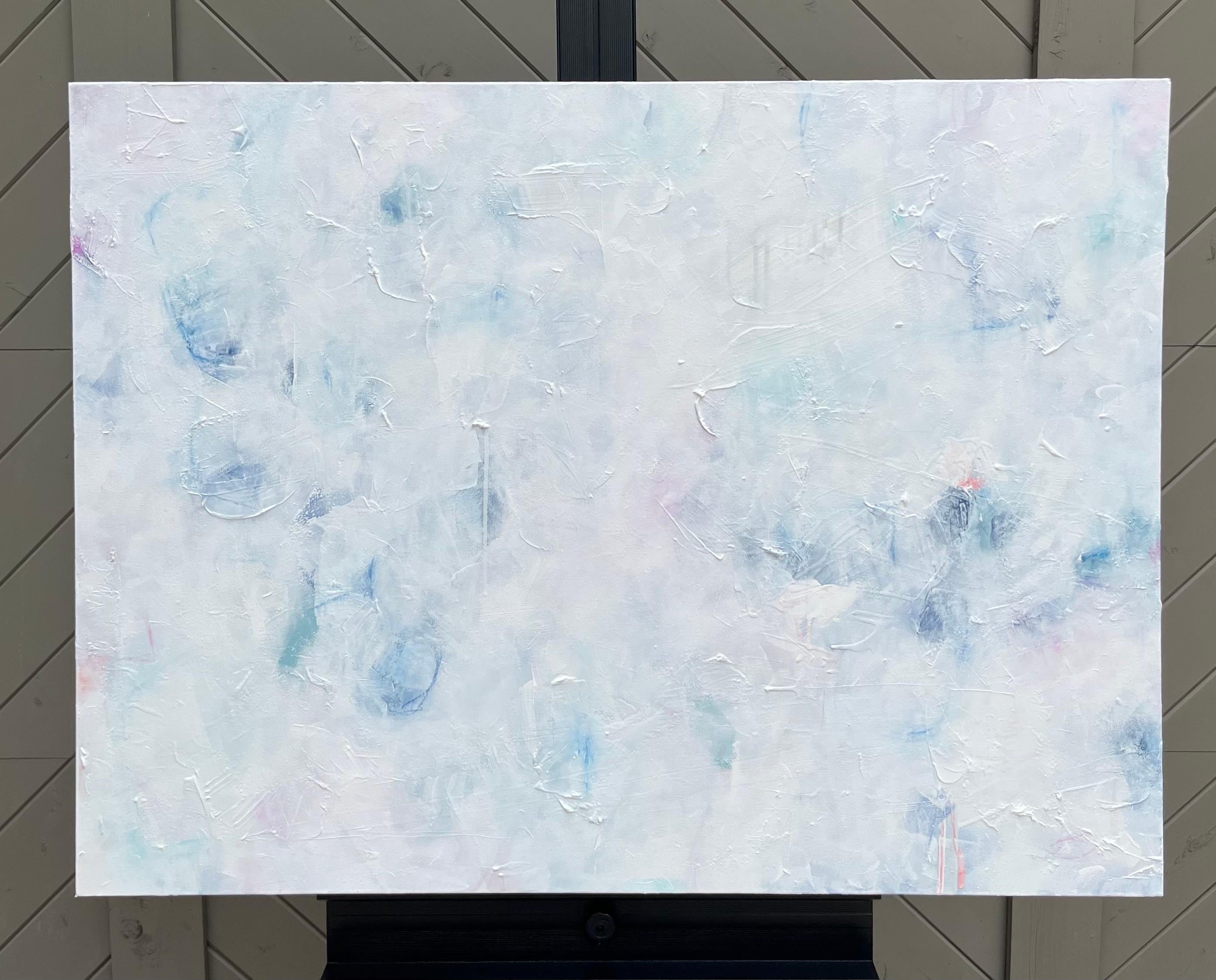 <p>Commenti dell'artista<br />In questo dipinto astratto emergono sottili blu, verdi e rosa. Ciò che da lontano appare come una composizione apparentemente neutra, a un'analisi più attenta si rivela un'affermazione intrigante, complessa e