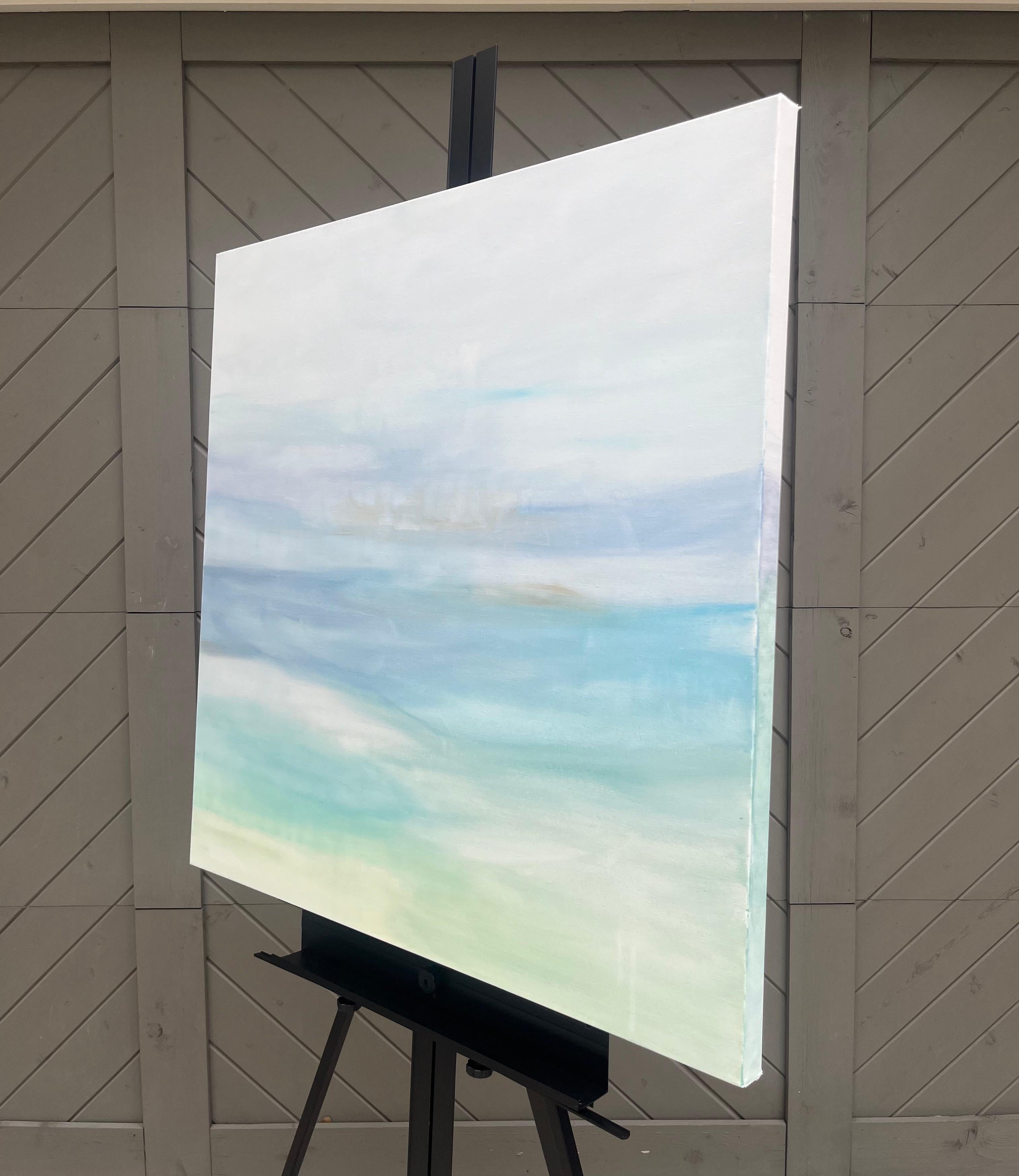 Dopo la pioggia, Pittura astratta - Painting di Jennifer Hanson