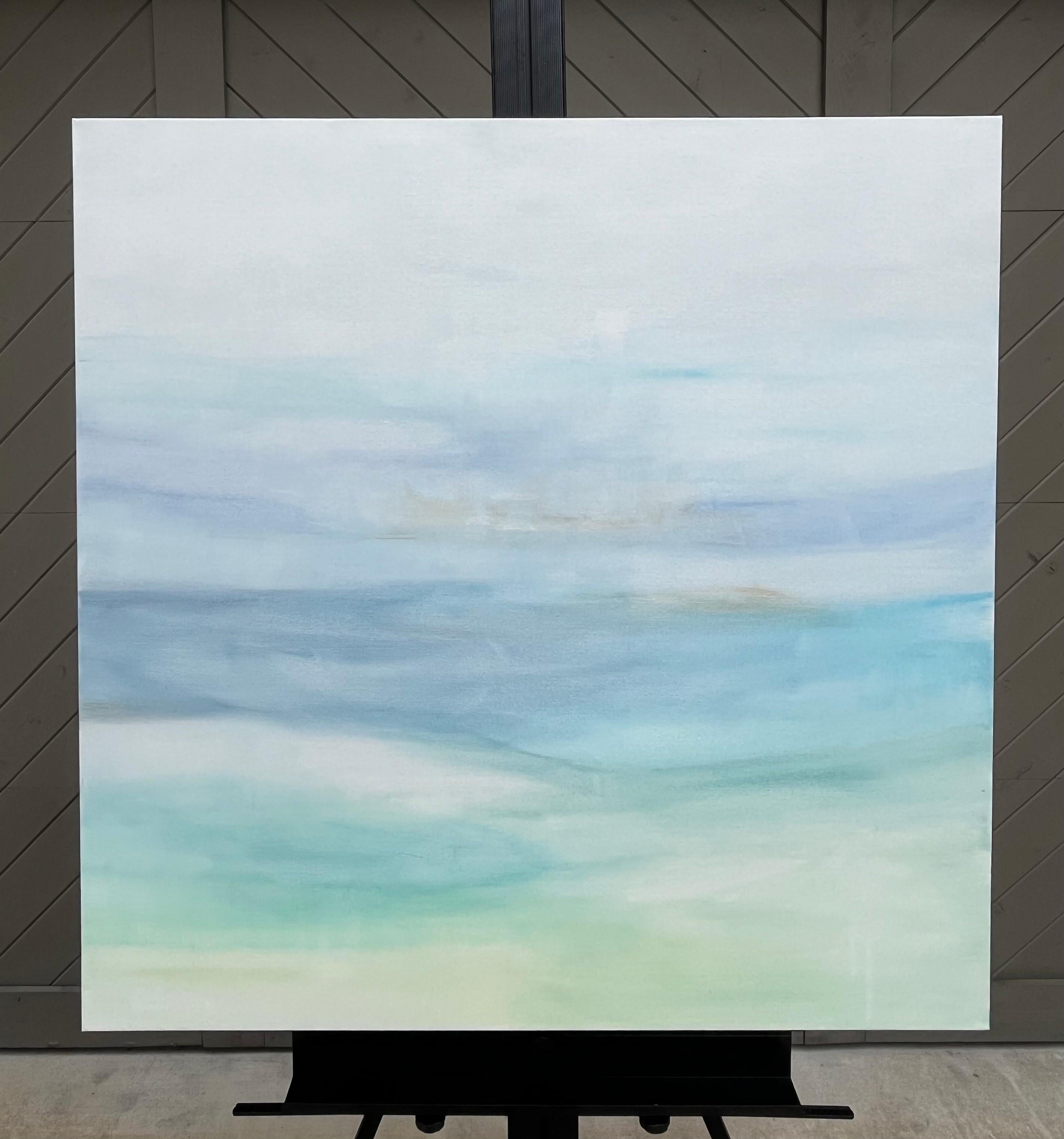 Dopo la pioggia, Pittura astratta - Painting Astratto di Jennifer Hanson