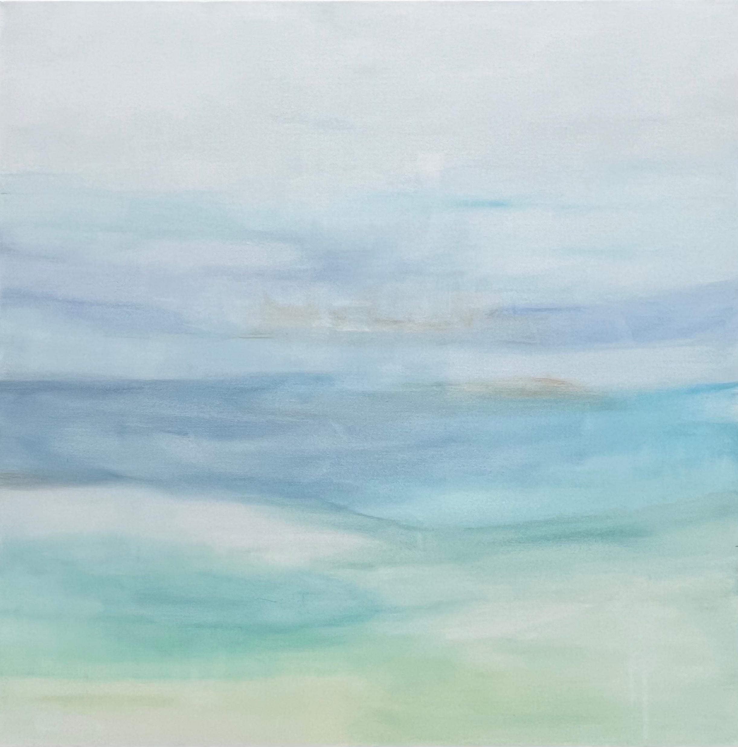 Landscape Painting di Jennifer Hanson - Dopo la pioggia, Pittura astratta