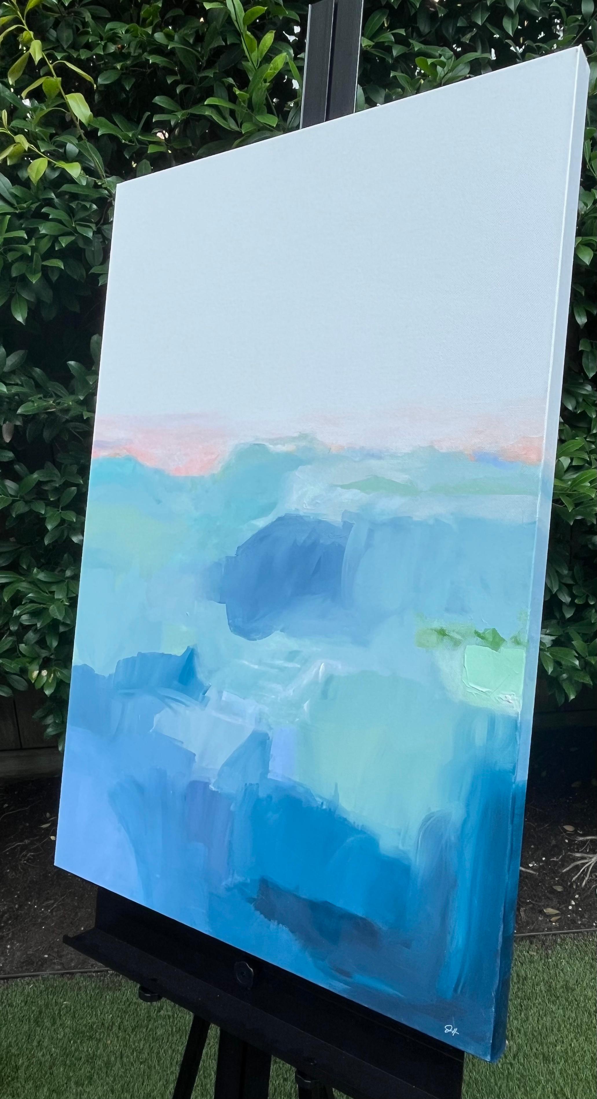 Distanza, Pittura astratta - Painting di Jennifer Hanson