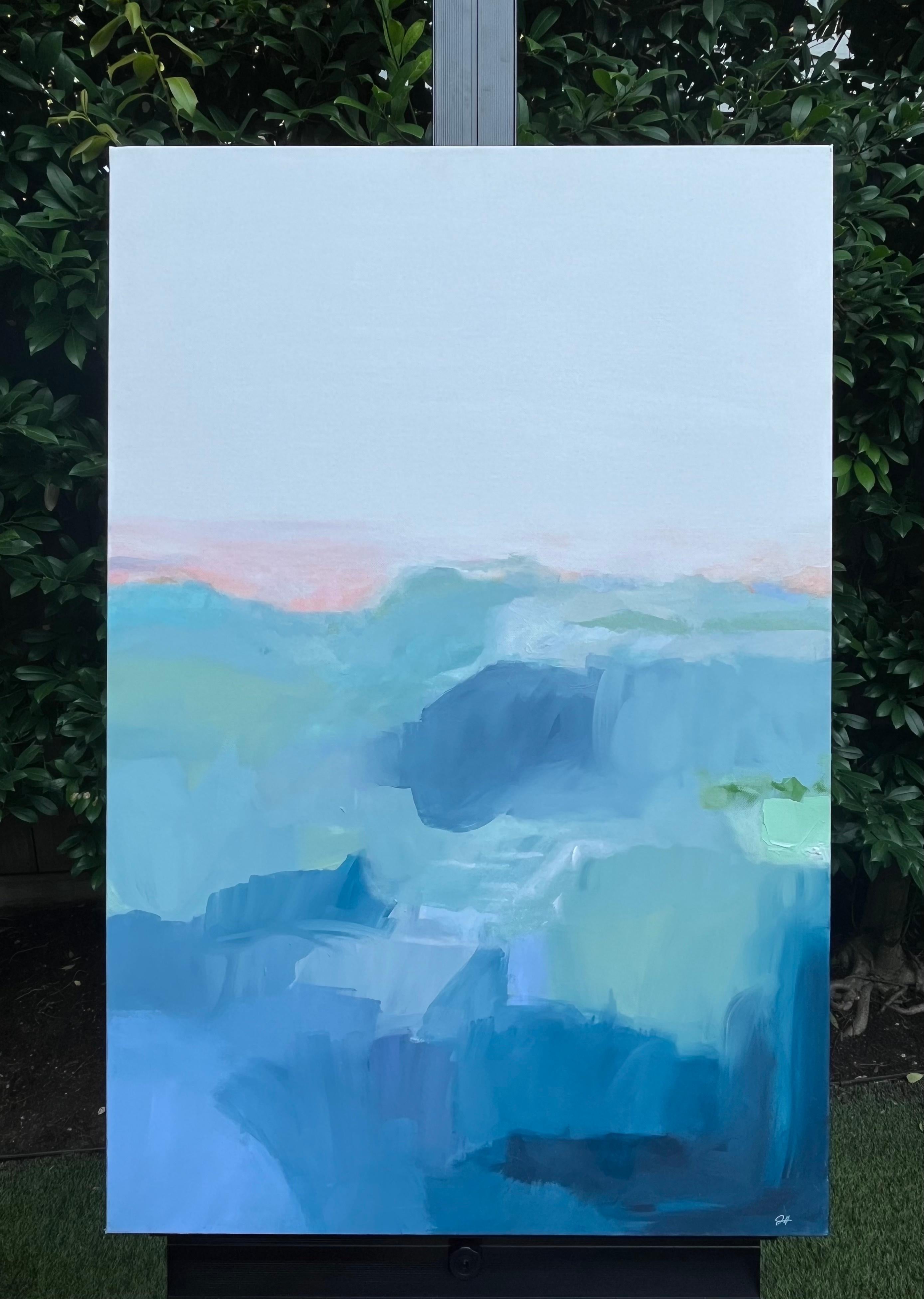 Distanza, Pittura astratta - Painting Astratto di Jennifer Hanson