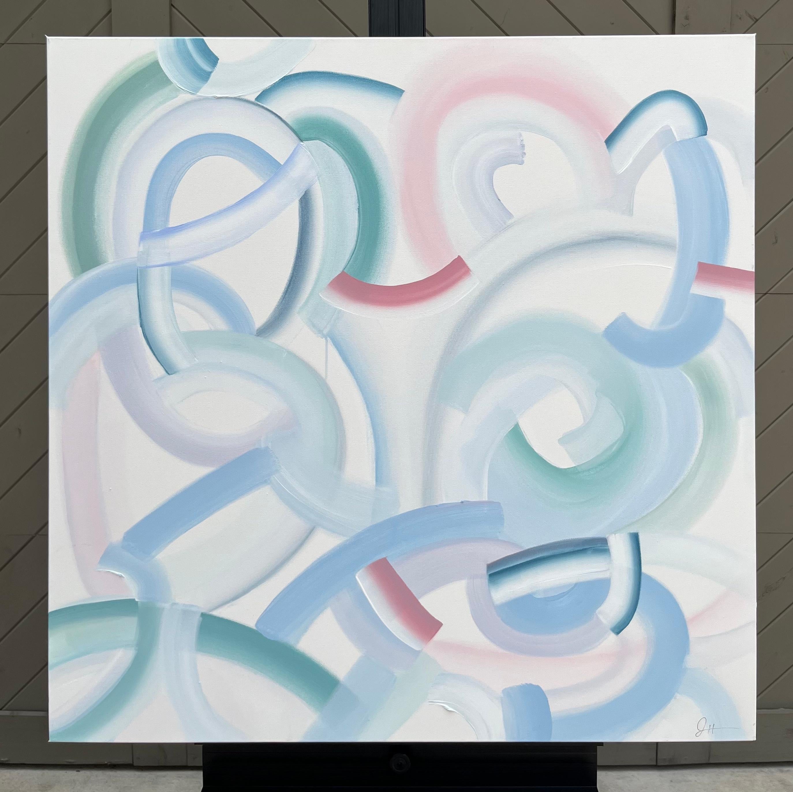 Loses, abstraktes Gemälde (Abstrakt), Painting, von Jennifer Hanson