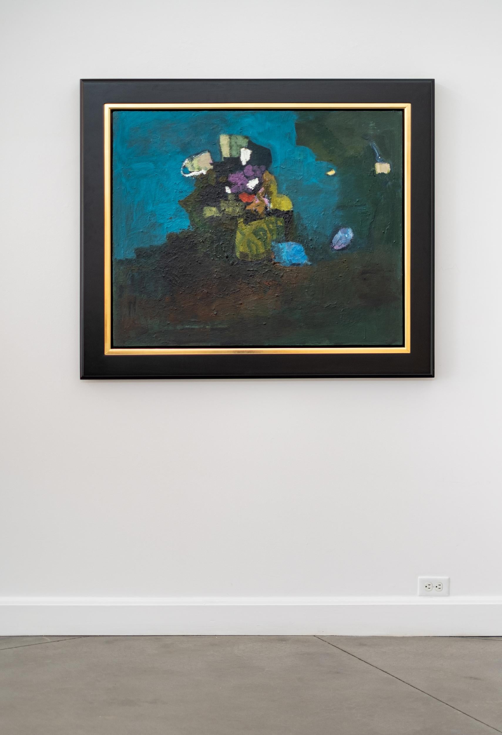 Scattering - grande nature morte, florale, contemporaine, abstraite, huile sur toile - Contemporain Painting par Jennifer Hornyak