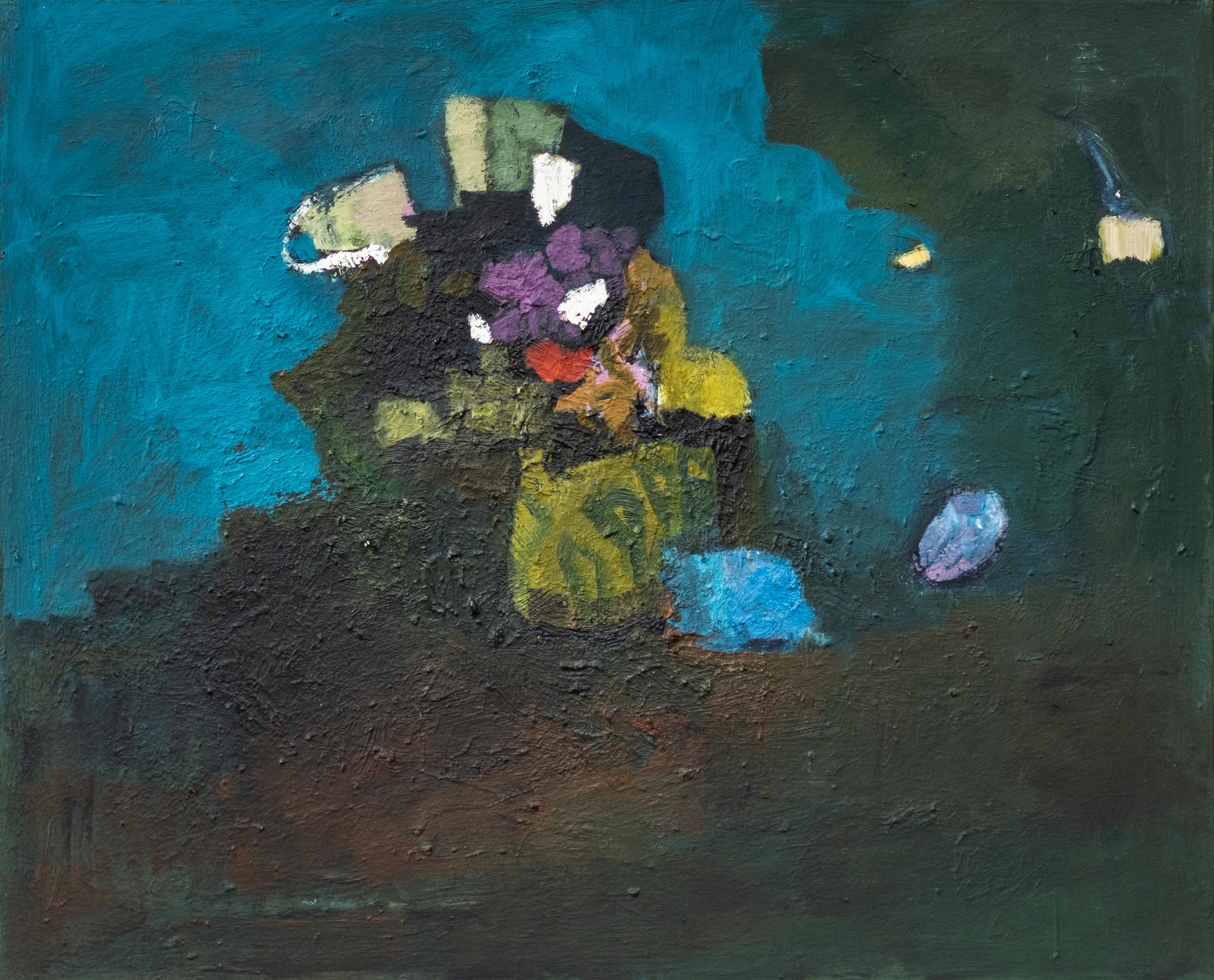 Still-Life Painting Jennifer Hornyak - Scattering - grande nature morte, florale, contemporaine, abstraite, huile sur toile