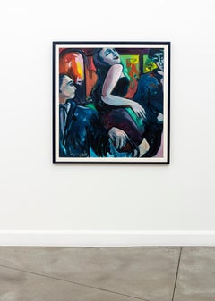 Jeu d'atouts (Trump Card - Ace up the Sleeve) - Contemporary Oil Painting, 1980s